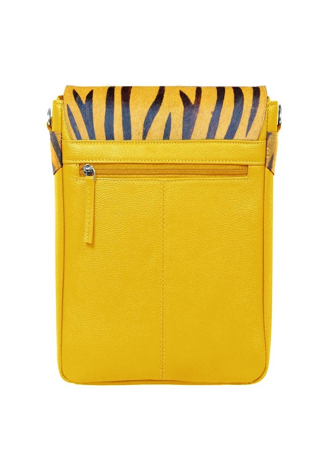 أوماكس حقيبة كروسبودي نسائية من الجلد الطبيعي بنقشة جلد النمر من أوماكس - FL57 - Image 2